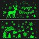thumbnail image 1 of (B)Pegatinas decorativas para ventanas luminosas navideñas para decoración del hogar. Pegatinas con temática de hielo y nieve de invierno., 1 of 4