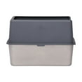 thumbnail image 6 of ZephyPaws 16"XL Stainless Steel Cat Litter Box Enclosure,Extra Large Stainless Steel Litter Box High Sides with Lid,Gray, 6 of 8