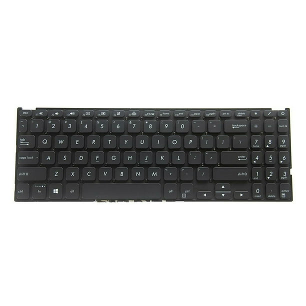 Matsuzay Teclado para portátil Accesorio de entrada simple Accesorios para PC Kit de teclado retroiluminado Reemplazo para Vivobook X512 X512UB Cuadernos de escritura y cuadernos de bocetos