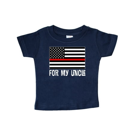 

Inktastic Uncle Fireman Flag Nephew Firefighter Gift Baby Boy or Baby Girl T-Shirt