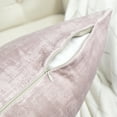 thumbnail image 6 of Home Soft Things Textured Velvet 4 Piece Throw Pillow Cover Set - Soft Pink - 20" x 20", 6 of 7