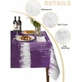 thumbnail image 2 of Purple Abstract Table Cloth, Modern Mottled Art Oil Painting Waterproof Tablecloth for Square Tables, Reusable Washable Fabric Table Cover for Restaurant Kitchen Dining Tables 54"x54", 2 of 6