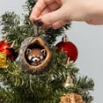 thumbnail image 3 of Naierhg Animal Pendant 2D Acrylic Animal Hanging Ornament Animal in Tree Hole Xmas Tree Decoration for Living Room Bedroom Garden Decor, 3 of 8
