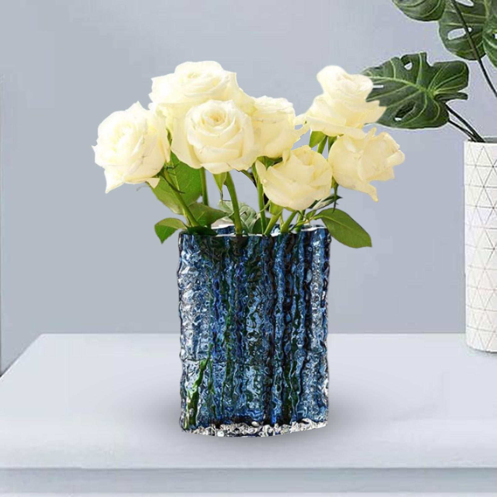 Glass Flower Vase Glass Vase European Floral Arrangement Ornament Plant