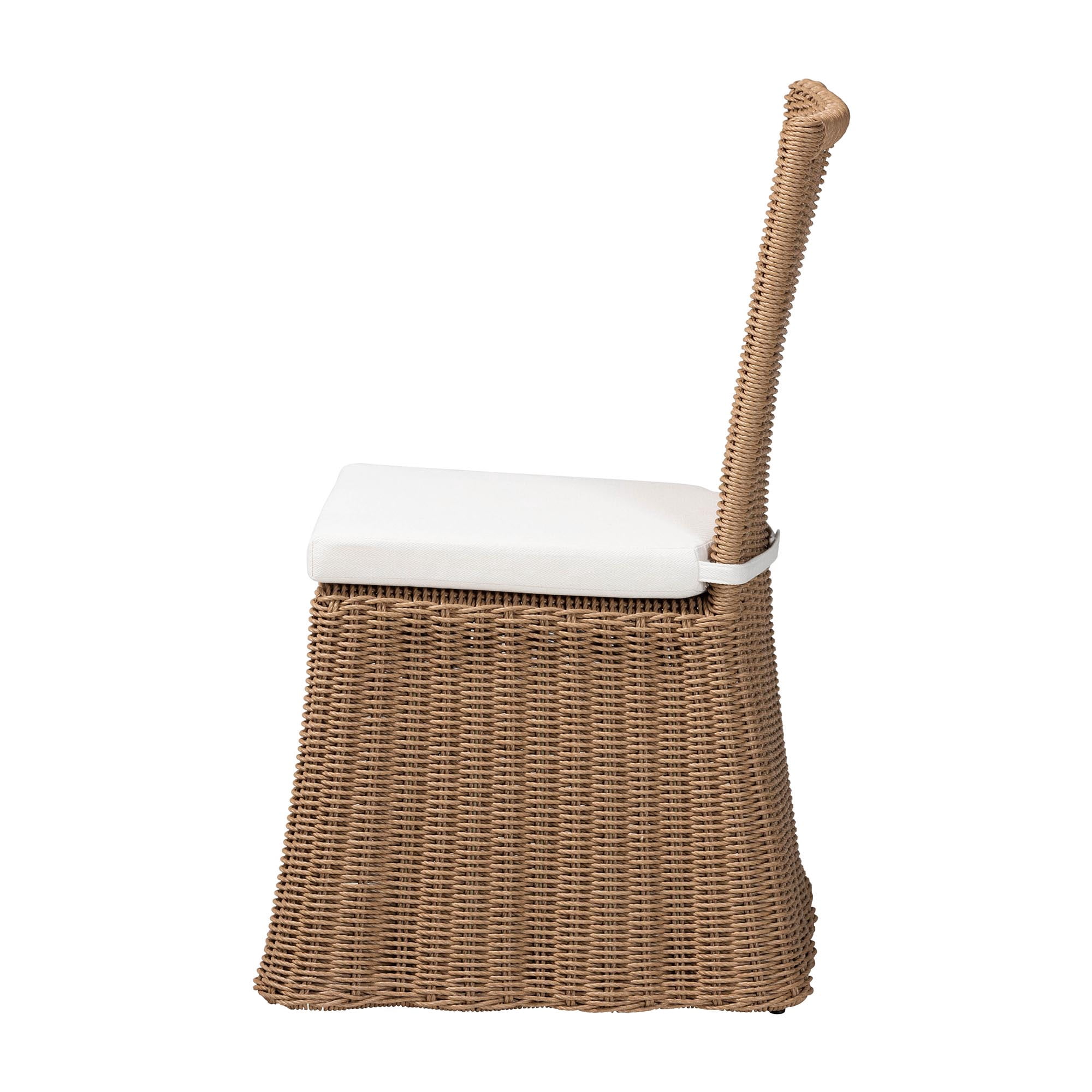 bali & pari Serge Boho Dining Chair, Dining Height 18", Light Brown
