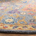 thumbnail image 3 of SAFAVIEH Heritage Jamison Floral Wool Area Rug, Charcoal/Multi, 6' x 6' Round, 3 of 8