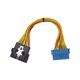 thumbnail image 1 of Adaptador macho-hembra de 16 pines de 24,8 cm para diagnóstico de automóviles, compatible con cable extensor OBD2 universal Mercedes Benz, 1 of 8