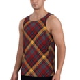 thumbnail image 2 of Logiee Buffalo Check Plaid Print Men's Workout Tank Top,Quick Dry Workout Tank Top,Gym Muscle Tee,Fitness Bodybuilding Sleeveless T Shirt-Medium, 2 of 7