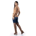 thumbnail image 3 of Blusa con detalles en las mangas Roman Fashion / Juvenil, 2306 (Cafe) cafe EG, 3 of 5