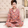 thumbnail image 1 of REDHOTYPE Pyjama de Mère Femmes Printemps et Automne Manches Longues Grande Taille Nouvelle Mode Floral Coton Homewear Set, 1 of 2