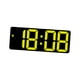 thumbnail image 2 of Reloj de escritorio digital con fecha y temperatura, moderno reloj electrónico de escritorio. Amarillo, 2 of 9