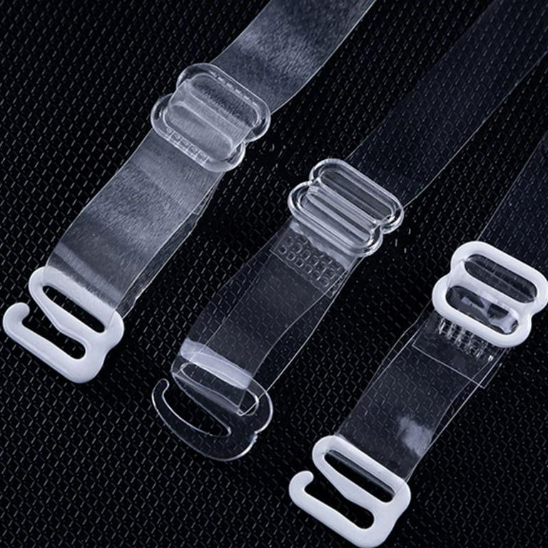 Bras Straps Clear Transparent Elastic Metal Bra Straps Buckle Adjustable  Accessories Shoulder Intimates Belt Invisible Bra
