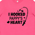 thumbnail image 4 of Inktastic I Hooked Pappy's Heart with Fishing Rod Youth T-Shirt, 4 of 5