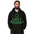 thumbnail image 5 of Saint Patricks Lucky Charm Shamrock Hoodie Sweatshirt Women Men Brisco Brands X, 5 of 6