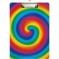 thumbnail image 1 of FMSHPON Beautiful Colors Rainbow Circle Abstract Swirl Clipboard Hardboard Wood Nursing Clip Board and Pull for Standard A4 Letter 13x9 inches, 1 of 6