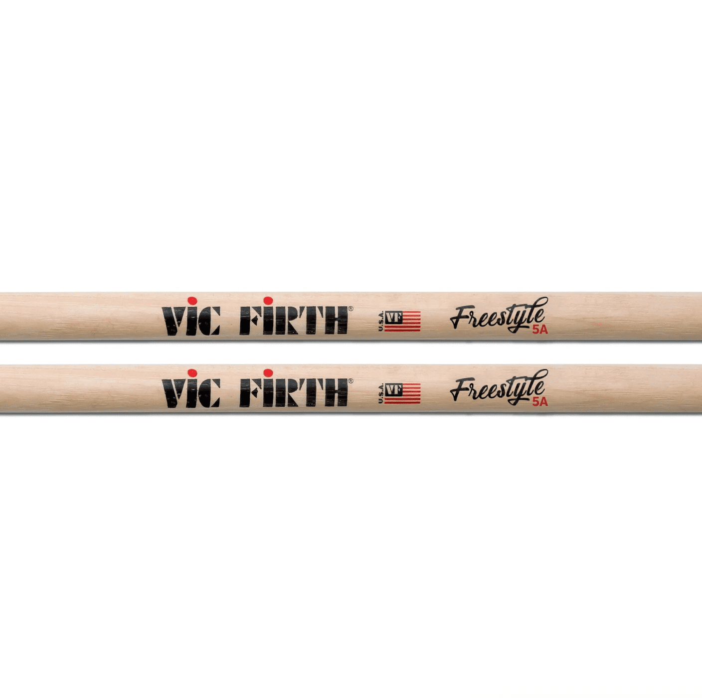 Vic Firth Freestyle 5A Bundle w/ Essential Red Dot Stick Bag