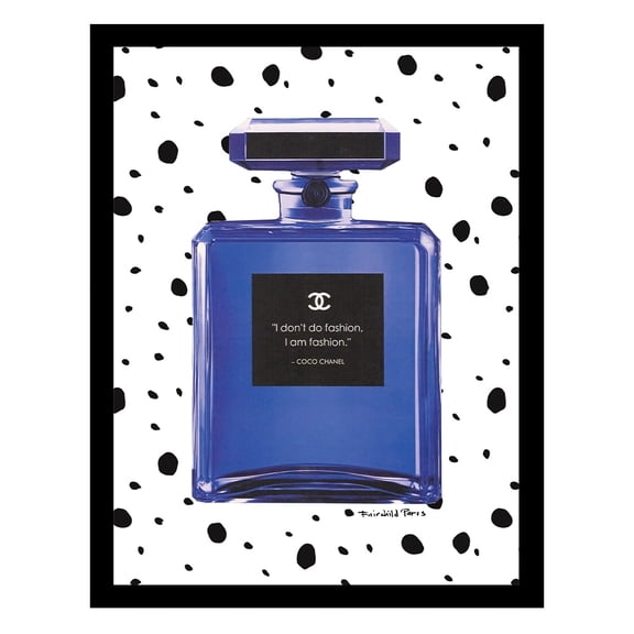 Fashion Glam Perfume Bottle, Classic Quote - Framed Print