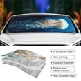 thumbnail image 5 of Disketp Windshield Sun Shade, Car Sun Shade For Front Window White Jellyfish Dansing In The Ocean Sunshades Sun Visor Protector Blocks Uv Rays Foldable, 5 of 9
