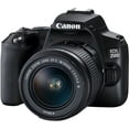 thumbnail image 2 of Canon EOS 250D / Rebel SL3 DSLR Camera With Video Creator Kit + Canon EF-S 18-55mm Lens + Canon EF 75-300mm f/4-5.6 III Lens + 2pc 64GB Memory Cards + Softwear Editor & More, 2 of 6