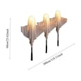 thumbnail image 2 of AZXY Halloween Decor Yard Stake Lights, 3 Pack White Polyester Ghost LED Pathway Lights, Battery Operated Waterproof Outdoor Lawn Ornament for Porch Flower Pot Halloween Garden Scene Decor, 2 of 6