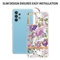 thumbnail image 5 of Allytech Samsung Galaxy A32 4G Case [NOT for A32 5G], Flower Series Crystal Clear Back Cover Flexible TPU Silicone Shockproof Drop Proof Anti-yellow Case Cover for Galaxy A32 4G, Peony, 5 of 5