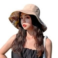 thumbnail image 3 of LJNYFDC Chapeau de Protection UV Réversible à Grand Bord Chapeau Léger Pliable Protection UV Visière de Plage pour Femmes Camping, 3 of 7