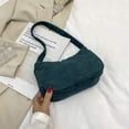 thumbnail image 2 of Bolso Moda mujer Casual Pana Color sólido pequeño hombro axila monedero, 2 of 5