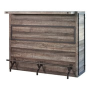 Coaster Company Storage Bar Cabinets with 5-shelf, Medium Density Fiberboard Aged Oak