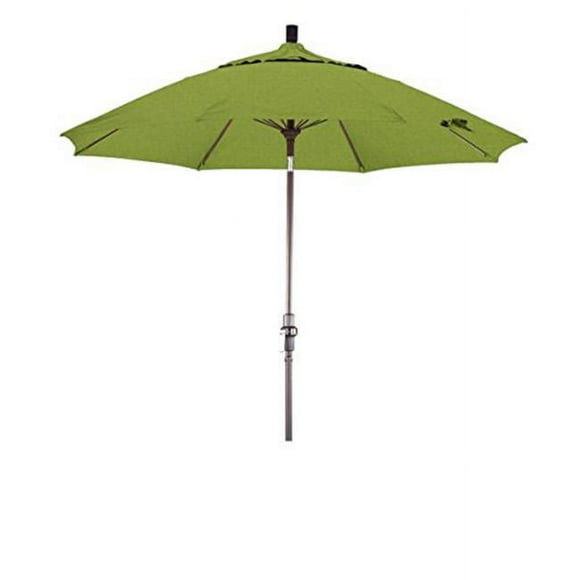 California Umbrella GSCUF908117-5429 9 ft. Round Fiberglass Rib & Aluminium Pole Crank Lift & Collar Tilt Bronze - Sunbrella Macaw