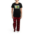 thumbnail image 4 of CafePress - Irish Jamaican Women's Dark Pajamas - Women's Short Sleeve Print T-Shirt and Pants Dark Cotton Pajama Set, 4 of 7