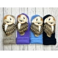 thumbnail image 3 of Cute Cartoon Owls Hand Knitted Wool Nordic Mittens, 3 of 3