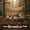 thumbnail image 4 of Abbraccia Colchón inflable para camping, auto inflable, portátil, impermeable, suave para la piel, colchoneta multimedida, 4 of 6