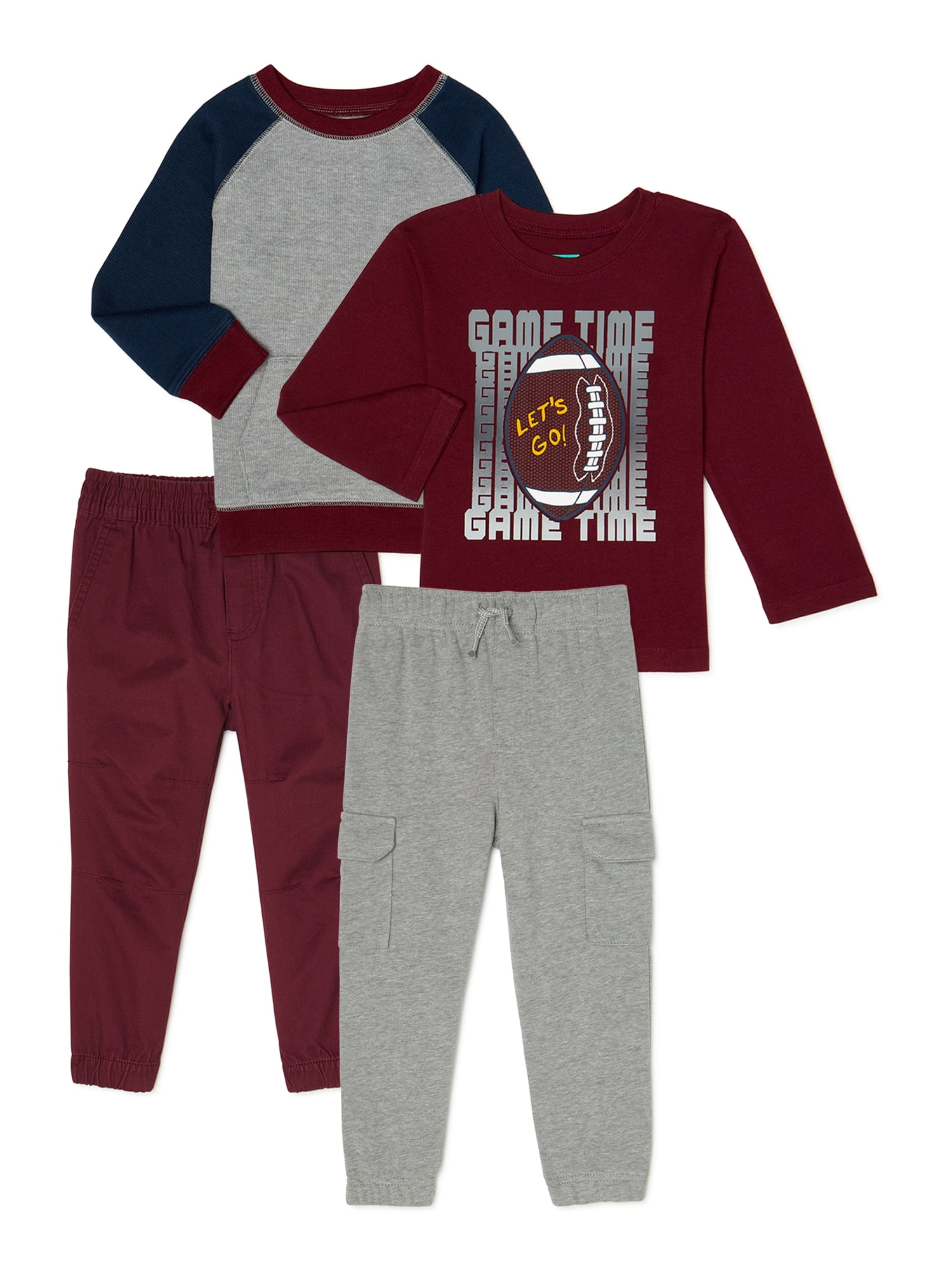 Garanimals Baby and Toddler Boy LongSleeve TShirt and Jogger Pant