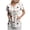 White, variant on mgoYE Pink Print Scrub Tops Women Scrub Tops for Women Stretchy V-neck Short Sleeve Cute Floral Animal Printed Holiday 2 Pockes Working Uniforms(White,2XL)