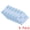 Blue, variant on Unique Bargains Soft Absorbent Cotton Floral Print Washcloths Grey 4pk