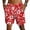 White, variant on Boyscolos Mens Casual Shorts Hawaiian Print Drawstring Elastic Waist Short Pants Quick Dry Beach Shorts with Pockets Blue L