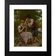 thumbnail image 2 of François Alfred Delobbe 14x18 Black Modern Framed Museum Art Print Titled - The Demure Maiden (1870), 2 of 5