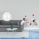 thumbnail image 2 of Acuario de escritorio,Pecera pequeña transparente,pecera,jarrón,mesa,Esculturas de elefantes,Estatuas de elefantes,decoración del hogar,artesanías de cerámica,Figuras de elefantes, 2 of 8