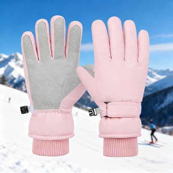 CPNG Kids Gloves Winter Toddler Touchscreen and Waterproof Warm Snow Gloves Waterproof Gloves Kids Mittens for Boys Girls Thermal Fleece Ski Glove