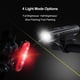 thumbnail image 2 of Juego de luces delanteras y traseras para bicicleta de 380 lúmenes, luz delantera y trasera, luz de bicicleta recargable por USB, impermeable, linterna de seguridad LED, accesorios para bicicleta, ade, 2 of 5