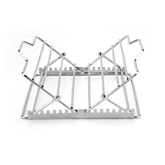 Adjustable Stainless Steel Chicken Roasting Rack, Foldable For Oven Bbq, Grill Tool For Even Cooking, 1 Piece