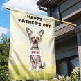 thumbnail image 3 of Cute Chinese Crested Loves Dad Happy Father's Day House Flag 28x40in Double Sided Dog Lover Outdoor Decor - 12008, 3 of 5