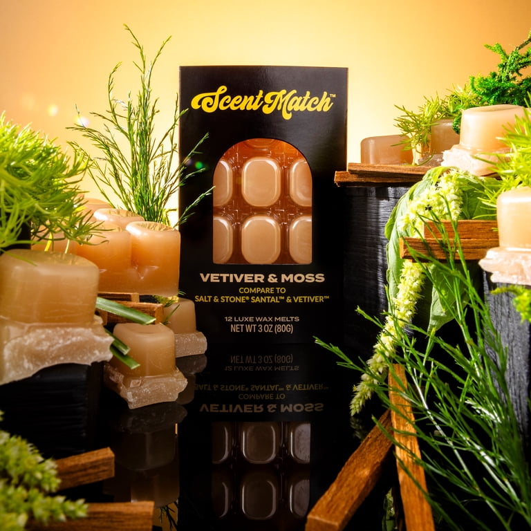 IllumiScents ScentMatch, 3 oz Wax Melts, Vetiver & Moss (Compare
