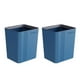 thumbnail image 5 of Naiovety Cubo de basura de oficina de 2 piezas Cubo de basura Cubo de basura Azul M 2Conjunto, 5 of 6