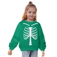 thumbnail image 3 of GPAECEAD Boys Girls Halloween Sweatshirt Toddler Pumpkin Face Long Sleeve Shirt Kids Skeleton Top Clothes 2-10Years Green, 3 of 8