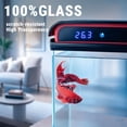 thumbnail image 4 of TARARIUM 20 Gallon Glass Fish Tank with Self-Cleaning Water Pump, 3-Color LED Light and Water Temperature Detection, Desktop Aquarium for Betta Goldfish Shrimp Kids Room, 4 of 7