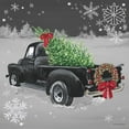 thumbnail image 2 of Phillips, Anita 26x26 Black Ornate Wood Framed with Double Matting Museum Art Print Titled - Black Truck on Black, 2 of 4