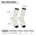 thumbnail image 6 of Uemuo Hand Drawn Colored Hearts Pattern Women's Crew Socks, Soft Durable Breathable Moisture-Wicking with Odor Control Cotton socks, 6 of 9