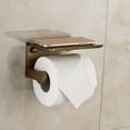 thumbnail image 4 of 1PC Toilet Paper Holder Space Aluminum Square Toilet Paper Holder Toilet Roll Paper Holder Mobile Phone Tissue Holder Toilet Paper Holder Toilet Paper Holder（5ml） Bronze, 4 of 8