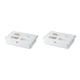 thumbnail image 1 of Moyic Cajón de almacenamiento oculto Caja organizadora duradera y elegante Amplia gama de usos Escritorio Almacenamiento oculto blanco 33 * blanco 33*23.5*8.5 cm 2Conjunto, 1 of 6